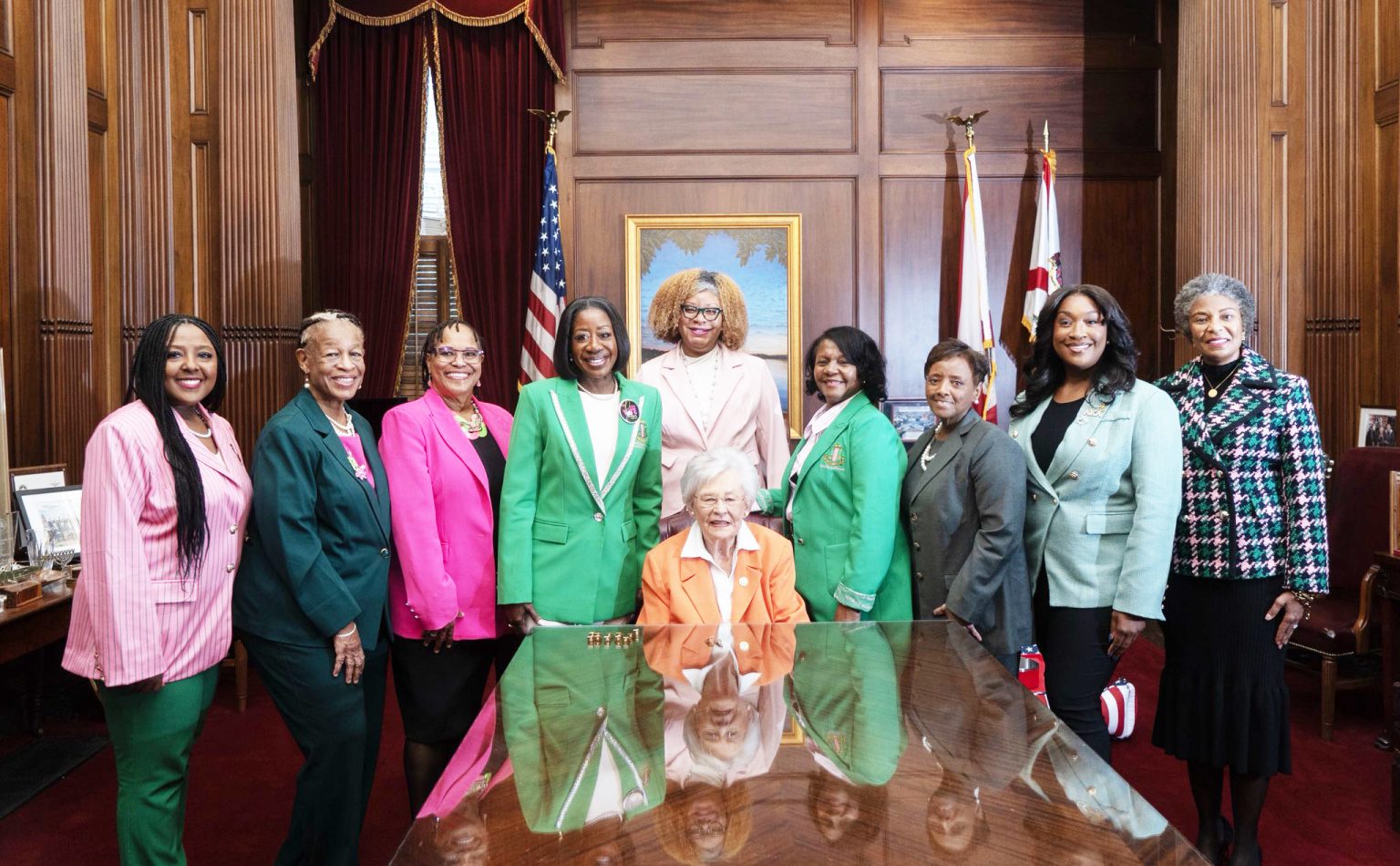 Gov. Kay Ivey meets with AKA Leadership South Class 20 at State Capitol
